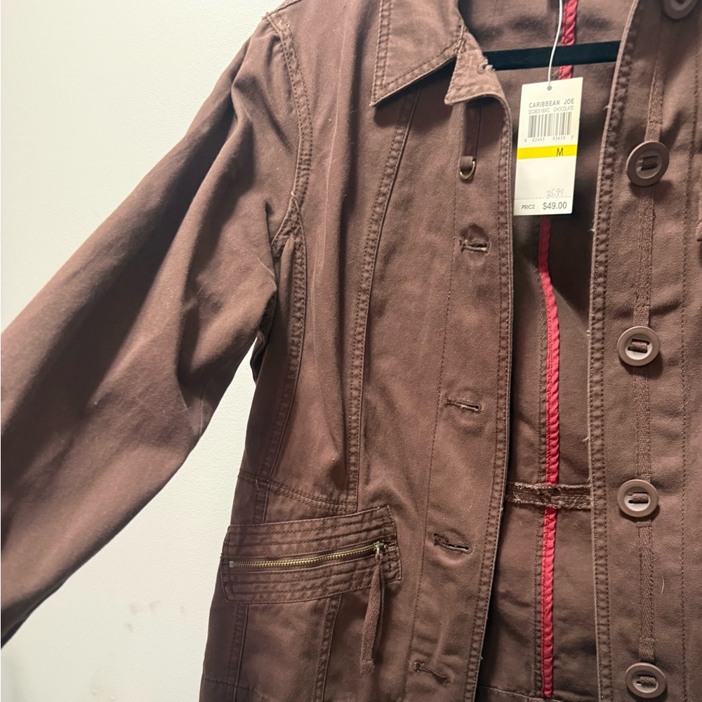 Casual Button-Front Jacket NWT - Picture 5 of 6